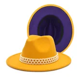 bulk price fedoras hat Panama felt hat for women  jazz hat fedora hat grass green women fedoras donut chain women hats