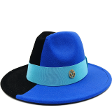 bulk price fedora hat for women Tie dyed hat   3d painted felt hat party hat model photo wide brim panama cap unisex cap
