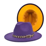 bulk price fedoras hat Panama felt hat for women  jazz hat fedora hat grass green women fedoras donut chain women hats