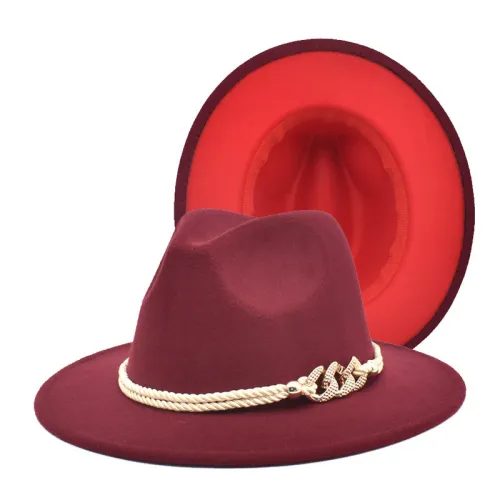 fedoras wide brim hat Panama felt hat for male jazz hat church top cap british women hats  for men шляпа женская
