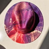 Tie Dye Wholesale Fedora New 3D Graffiti Features Jazz Hats 50 Styles Panama Men and Women Fedora gorras шляпаженская