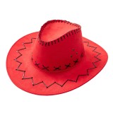 Western Cowboy Hat Wide Brim Cowgirl Hat Suede Jazz Hat for Parent-child Camping