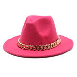 White fedora hats men hats ladies felt jazz square ring buckle accessories Panama fedora hats wholesale шляпаженская
