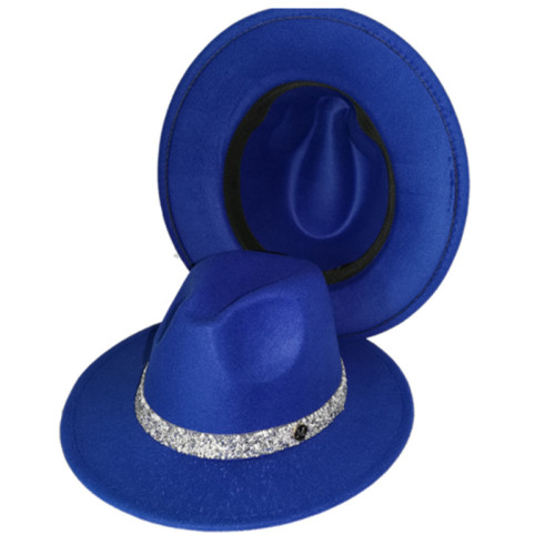 diamond band fedora for women jazz hat Unisex fedoras fashion hats for women and men church hat rock hat star rock fedoras hat