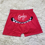 Summer New Style Letter Printing Sexy Hip-Lifting High-Waist Elastic Ladies Large Candy Snack Shorts Women's Shorts