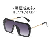 New large frame trend F letter sunglasses, fashionable and versatile sunglasses for men and women