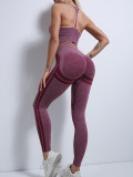 Abdominal tightening high elasticity yoga pants sexy buttocks showing leggings seamless  buttocks lifting fitness pants