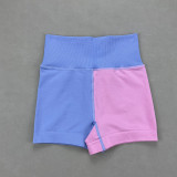 New BT popular color patchwork sports bra yoga shorts short sleeved top running fitness stretch leggings