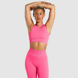 New Multi Strap Yoga Bra Ultra Elastic High Strength Support Sports Bra Fitness Yoga Tank Top