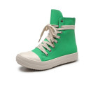 P5919-latest products 2023 white canvas shoes wholesale lace up high top shoes