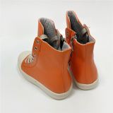 P9195-Shoes pu leather canvas trendy shoes ankle boots for women
