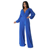 Sharee Women New Fall 2023 Arrivals Jumpsuits Wide Leg Corset Pleated Plus Size Rompers Women Jumpsuit