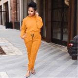 Fashionable Thick Apparel Hoodie And Pants 2 Piece Set Street Wear Women Sets Winter Clothing for Ladies