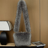 Women Winter Fashion bags Cute Female Crossbody Tote Bag Plush Ladies Faux Fur Shoulder Bags