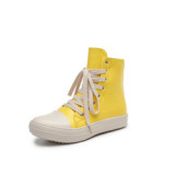 P5919-latest products 2023 white canvas shoes wholesale lace up high top shoes