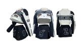 Fall Detachable Motorcycle jacket With Skirt 2023 Streetwear Vintage Bomber Jacket Letterman Coat Women Motorsport Racer Jacket