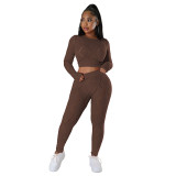 2023 Women 2 Piece Outfits Spring New Elastic High Waist Ripped Burnt-out Pants Sexy Two Piece Sets