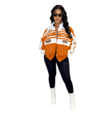 Fashion Motorcycle Style Detachable Jacket With Skirt 2023 New Long Sleeve Coat Women Casual Print Motorcycle Biker Jacket