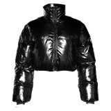 Custom Puffer Jacket Winter Warm Outwear Slim Coats Casual Windbreaker Quilted Jackets For Woman