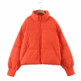 latest women's puffer jackets bomber winter girl women down jackets 2023 fashion custom warm zipper up coats