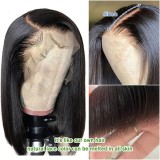 12A Brazilian Bob 13*4 Frontal Lace Wig 200% density real human hair