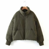 latest women's puffer jackets bomber winter girl women down jackets 2023 fashion custom warm zipper up coats