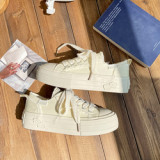 BUSY GIRL BX4813 Custom shoes women canvas sneakers ladies flat distressed sneaker zapatillas star casual shoes for women