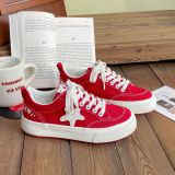 BUSY GIRL BX4813 Custom shoes women canvas sneakers ladies flat distressed sneaker zapatillas star casual shoes for women