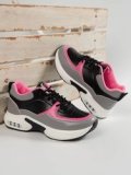 New oversized thick sole sports shoes, mesh casual women's single shoes  1018