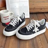BUSY GIRL BX4813 Custom shoes women canvas sneakers ladies flat distressed sneaker zapatillas star casual shoes for women