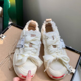 BUSY GIRL BX4813 Custom shoes women canvas sneakers ladies flat distressed sneaker zapatillas star casual shoes for women