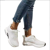 New oversized thick sole sports shoes, mesh casual women's single shoes  1018