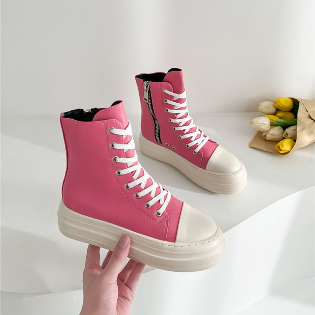 2022  high top flats boots female casual vulcanized canvas shoes women's platform luxury trendy sneakers