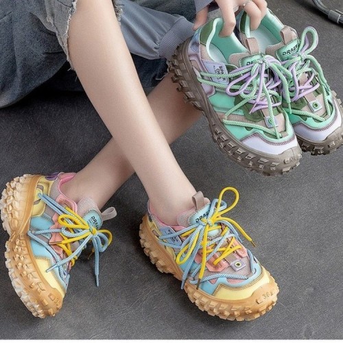 2023 tyre clunky sole female colorful dad old shoes luxury tainers running shoes women designer platform casual sneakers
