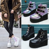 Wholesale Womens Shoes Fall Summer Pu Outdoor Boots Waterproof Womens Combat Boots chelsea ankle boots  for women and ladies