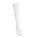 Super High Women Patent Thigh High Platform Shoes Ladies Over Knee Boots Stiletto Night Club Pole Dancer Long Booties