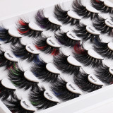 Wholesale popular colored eyelashes from the original factory false eyelashes