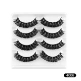 4 pairs together Wholesale popular colored eyelashes from the original factory false eyelashes