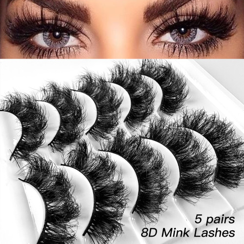 5 pairs together Wholesale popular colored eyelashes from the original factory false eyelashes