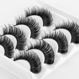4 pairs together Wholesale popular colored eyelashes from the original factory false eyelashes