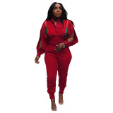 fall ladies women button up zipper jacket and pants jogging set women fall winter 2023 lounge casual wear clothing for women