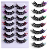 XINYI 8d Faux Mink Eyelashes Wholesale Coloured Full Strip Private Label Eyelashes Extensions