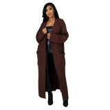 Women Clothing Winter Product 2023 Hot Selling Women's V Neck Sweaters Cardigan Sweater Coats Long Coat for Women
