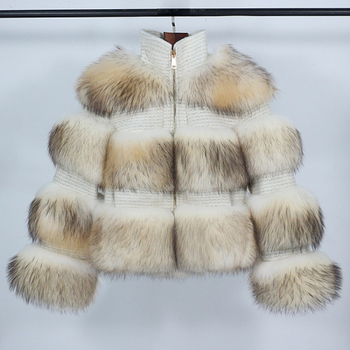 New Autumn and Winter Women's Fur, Real Raccoon fur Coat fur jackets hot Style Women