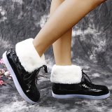 Short Fluff Winter Ankle Boots Womens Fluffy Women House Winter Warm Sneaker Indoor Slippers