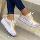 Lightweight Breathable Walking Shoes Thick Lace-up Sneakers For Women Fashionable Women's Casual Shoes