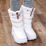 Wholesale Boys Kids Casual Plush Cotton Shoes Girl Children's High Top Winter Long Snow Boots Factory Price