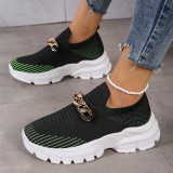 Fashion Wedges Platform Sneakers Shoes Women Thick Bottom Women Flats Loafers Woman Casual Size 42 Walking Mujer Zapatillas