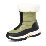 Manufacturers wholesaleby new fashion winter snow boots for woman Thickened plush waterproof platform snow boots 2023