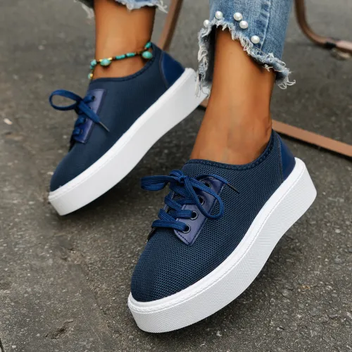 Autumn New Women's Casual Sports Shoes Fashion Mesh Breathable Comfortable Running Shoes